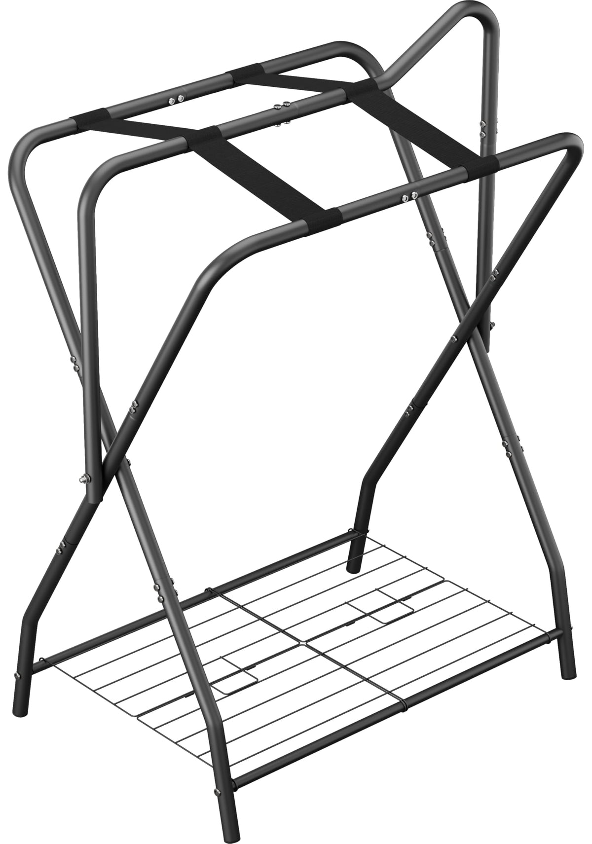 Foldable Saddle Rack with Storage C281608