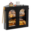 2 Tier Corner Bread Box with Acrylic Door S5711