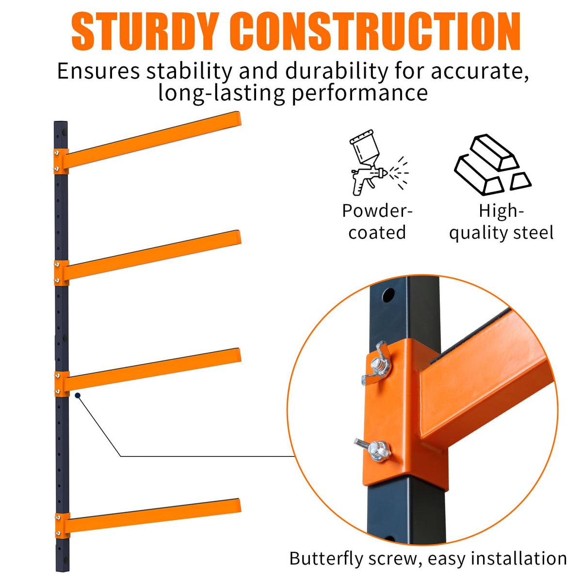 Wall Mount Adjustable Kayak Storage Rack Z521