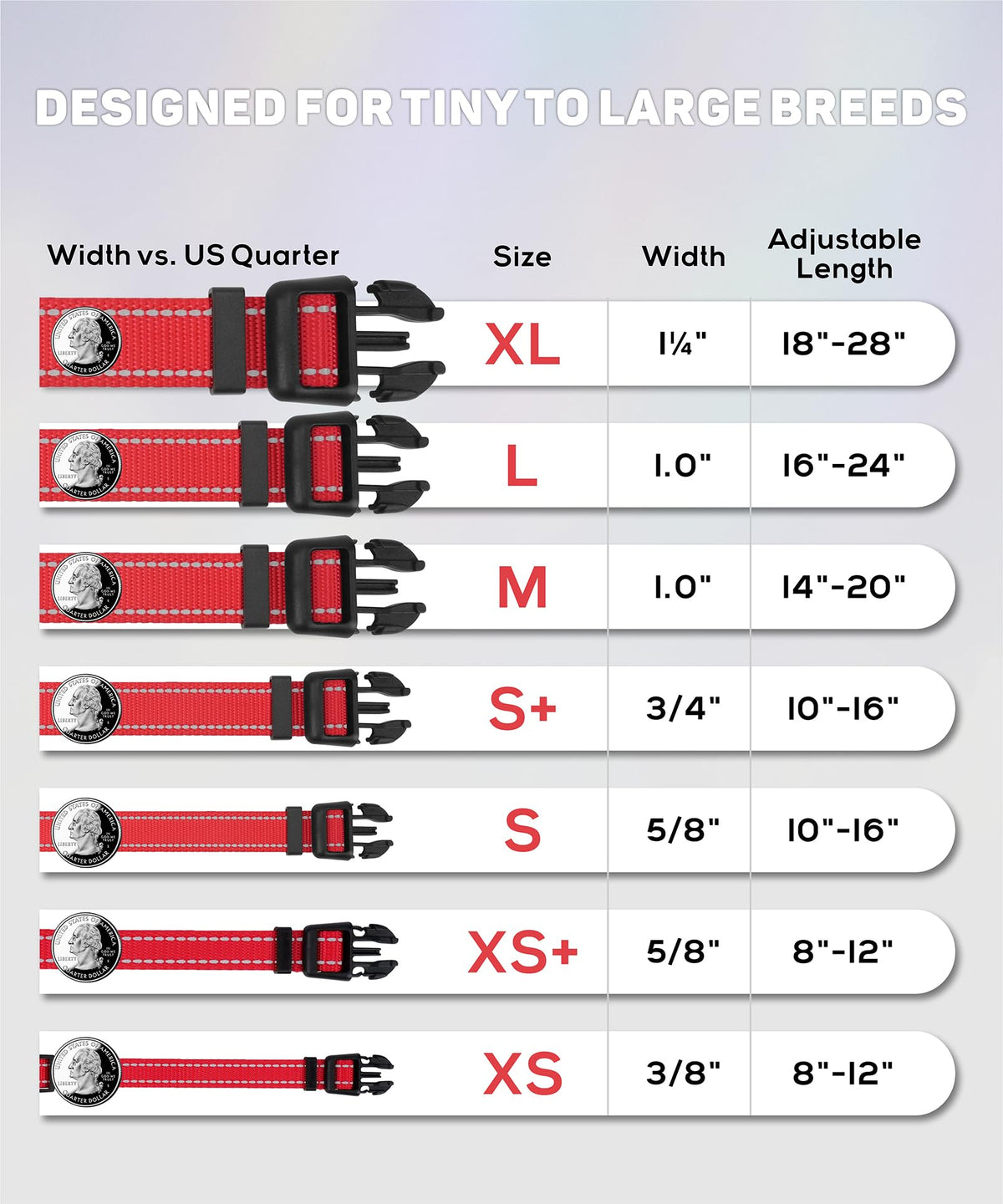 Reflective Small Dog Collar X529145