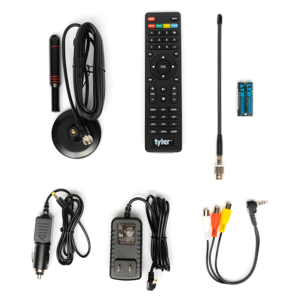 16" Portable LCD TV Battery Powered Wireless Capability HD-TV O95776