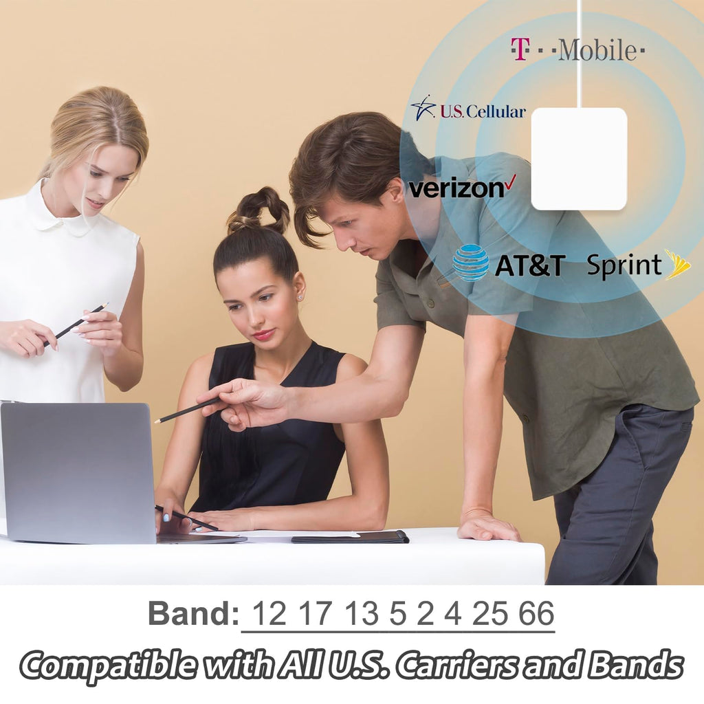 Cell Phone Signal Booster with 2 Indoor Antennas V5036