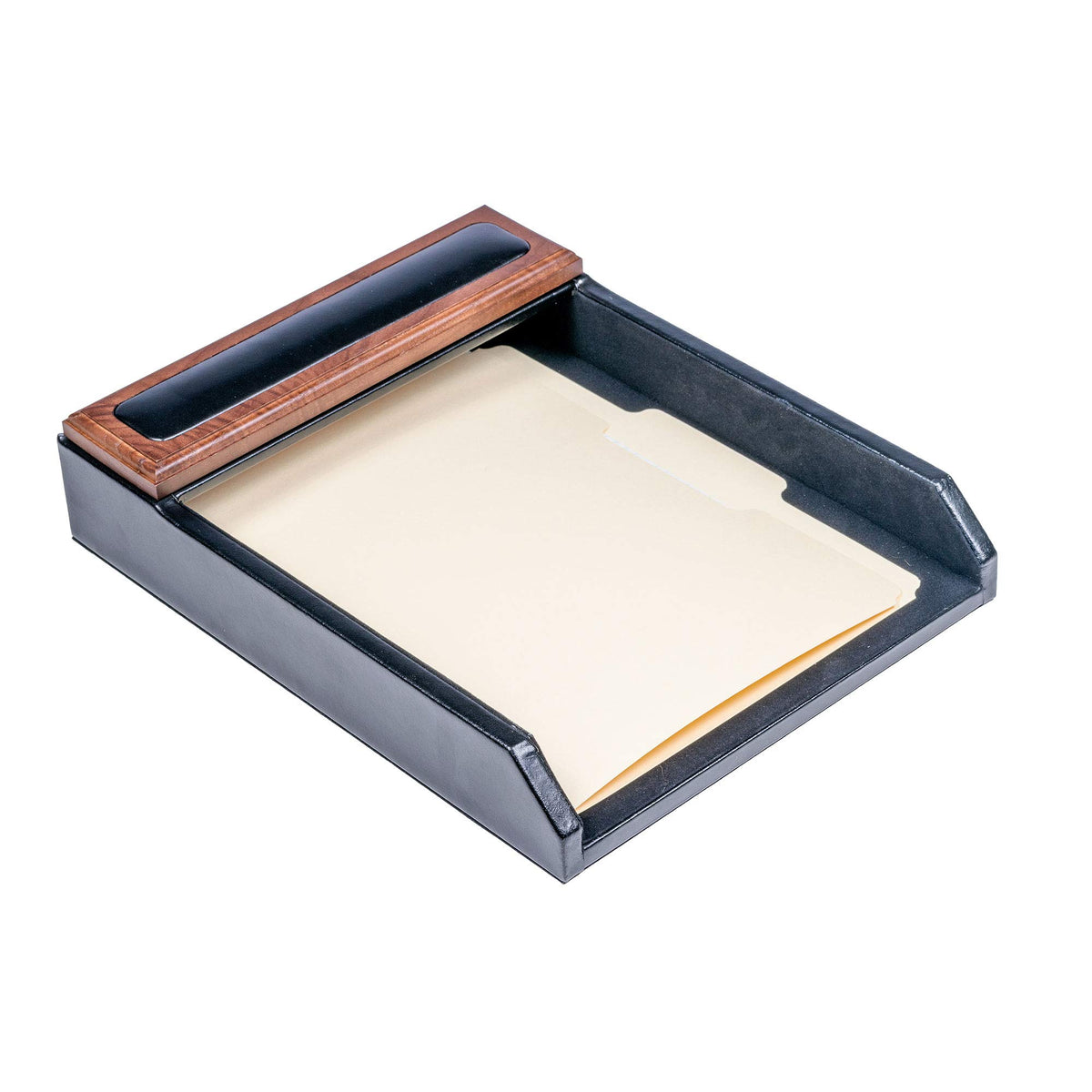 Wood & Leather Desk Set 8 Piece L76141