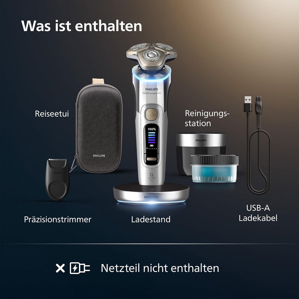 Electric Shaver Wet and Dry Razor with Trimmer Attachment Y391606