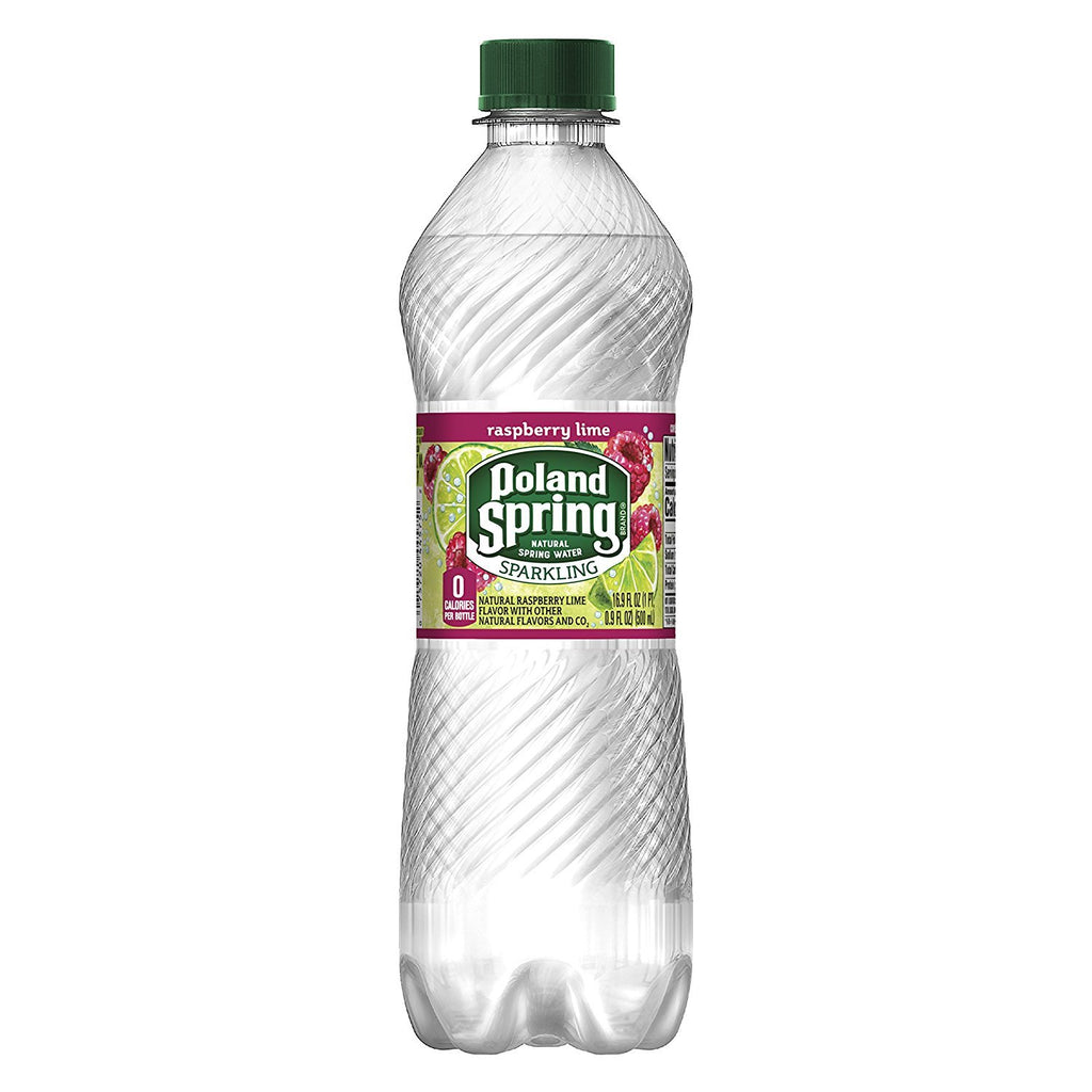 Sparkling Spring Water Raspberry Lime 16.9 Ounce Pack of 8 W143
