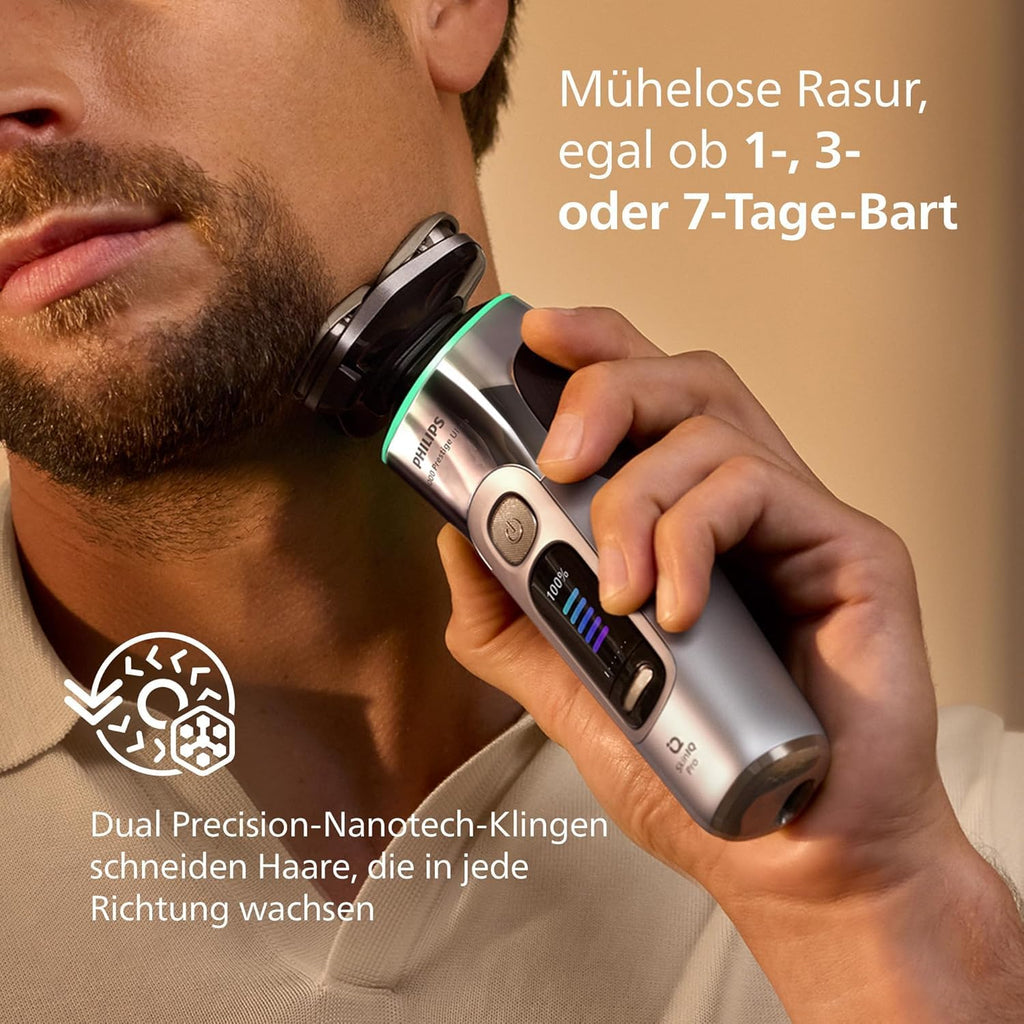 Electric Shaver Wet and Dry Razor with Trimmer Attachment Y391606