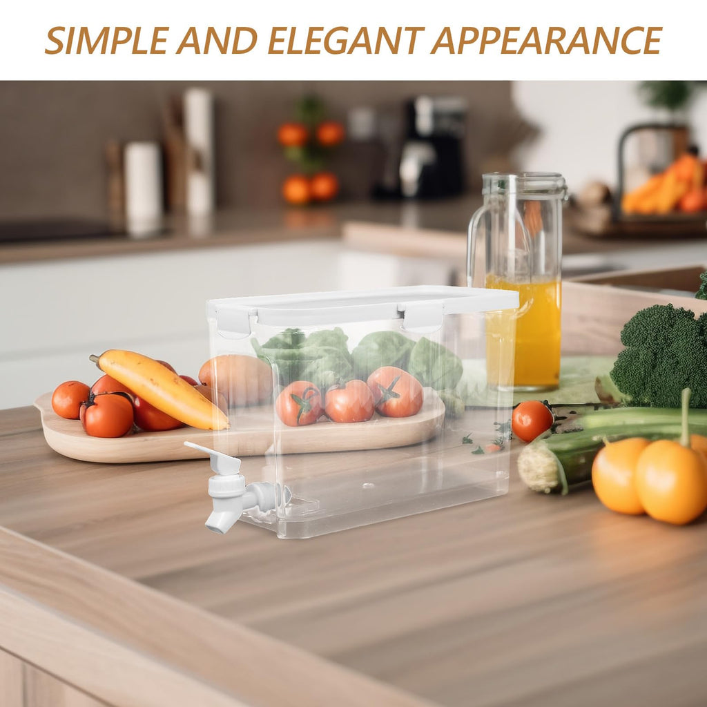 Refrigerator Water Jug with Faucet Large Capacity Beverage Dispenser Y862