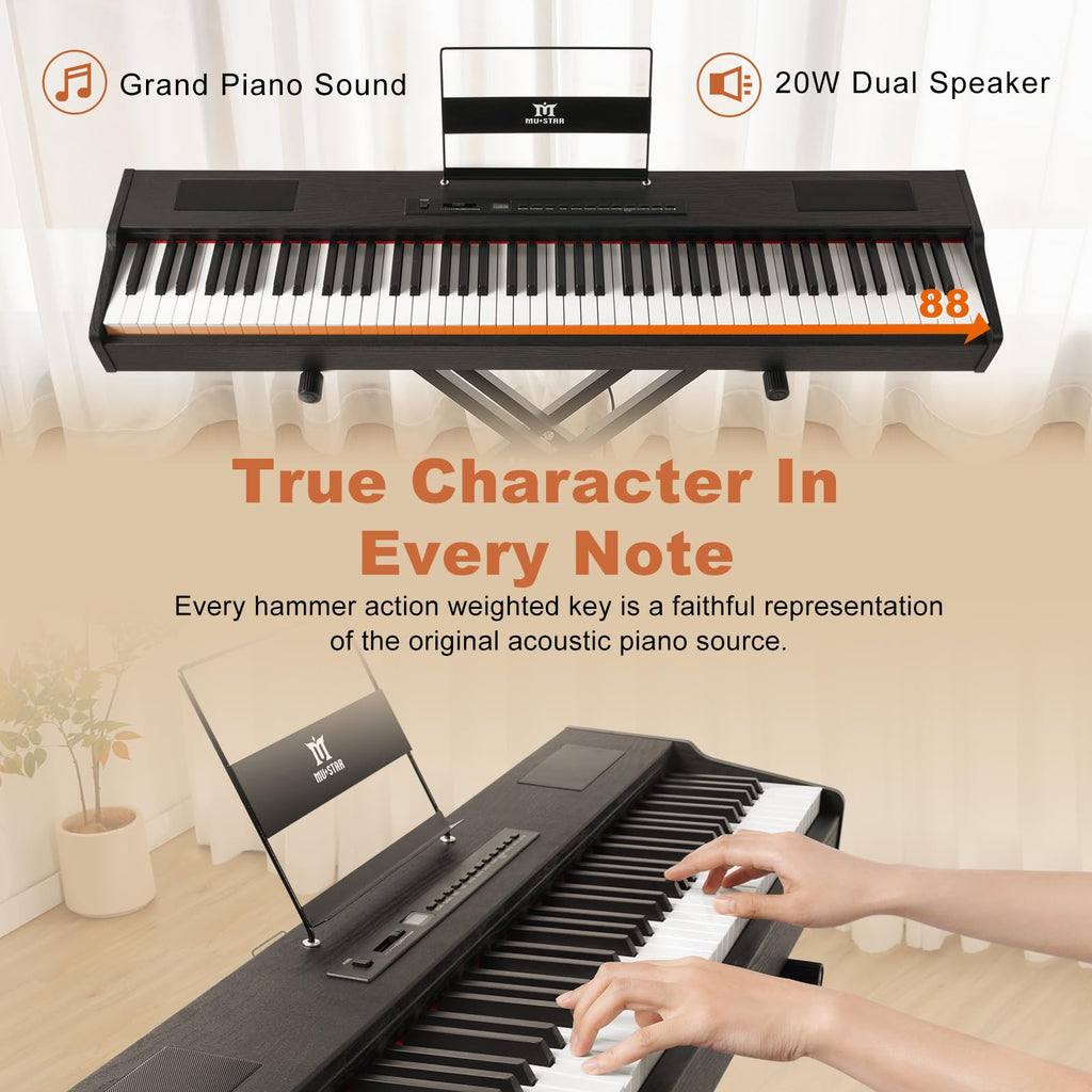 88 Keys Full Weighted Hammer Action Digital Piano X223