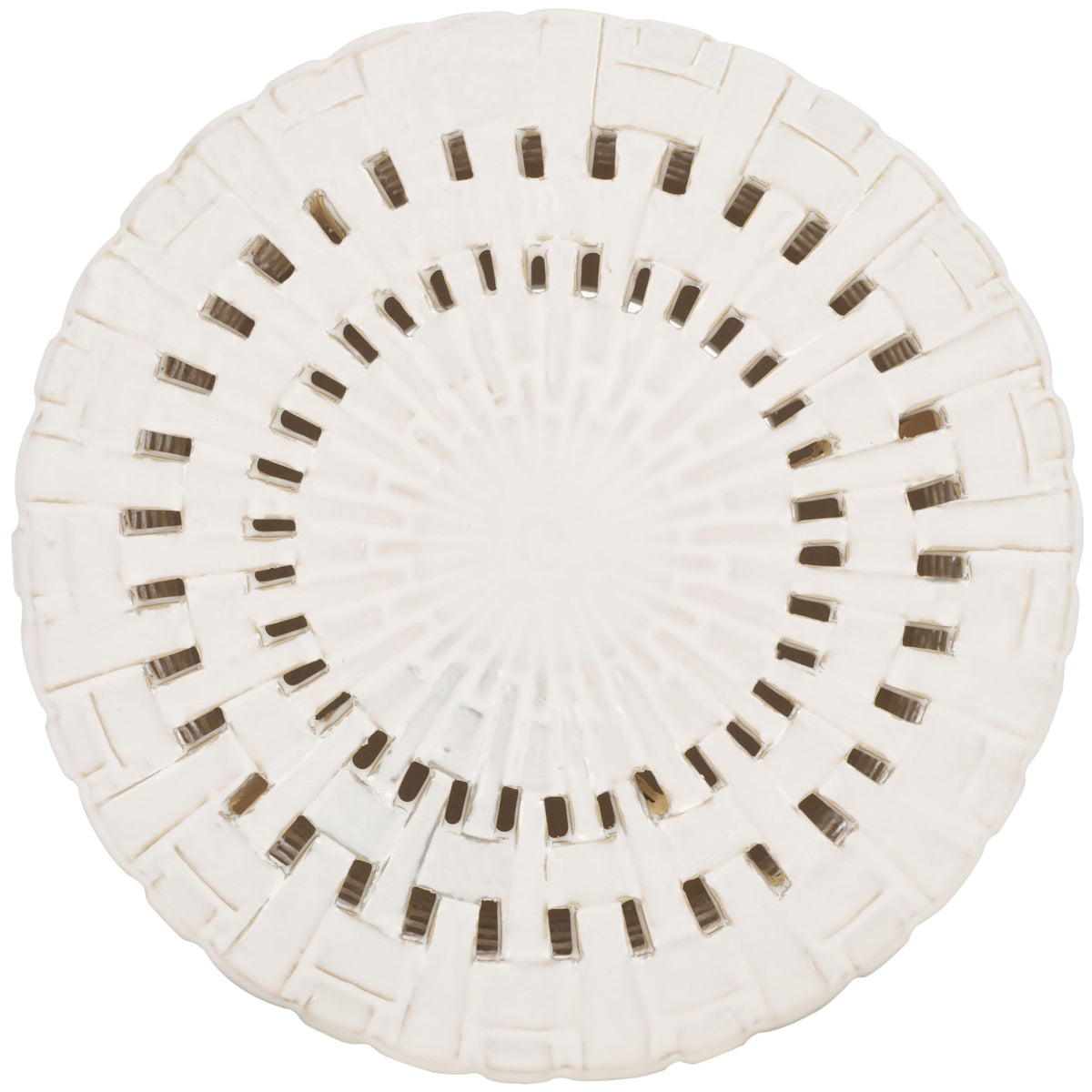 Cream Ceramic Decorative Accent Garden Stool Z4698