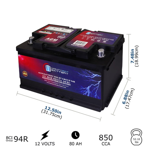 12V 80AH 850 CCA Replacement Battery F34135