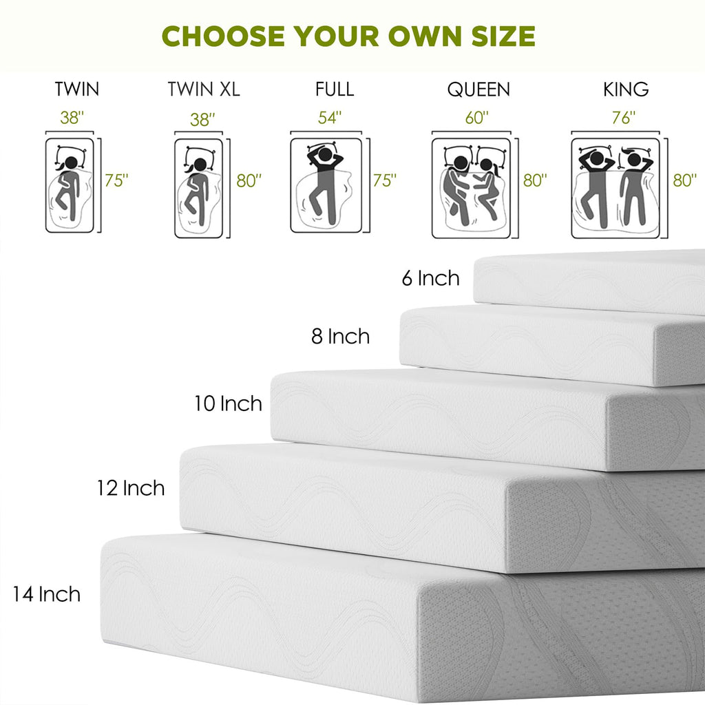 6 Inch Twin Memory Foam Mattress B1664