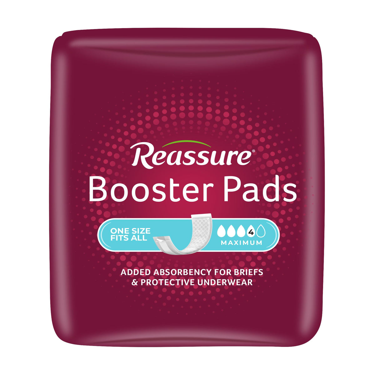 Maximum Booster Pads for Adult Diapers and Incontinence Briefs, 12 x 4 Inches, 100 Count O839