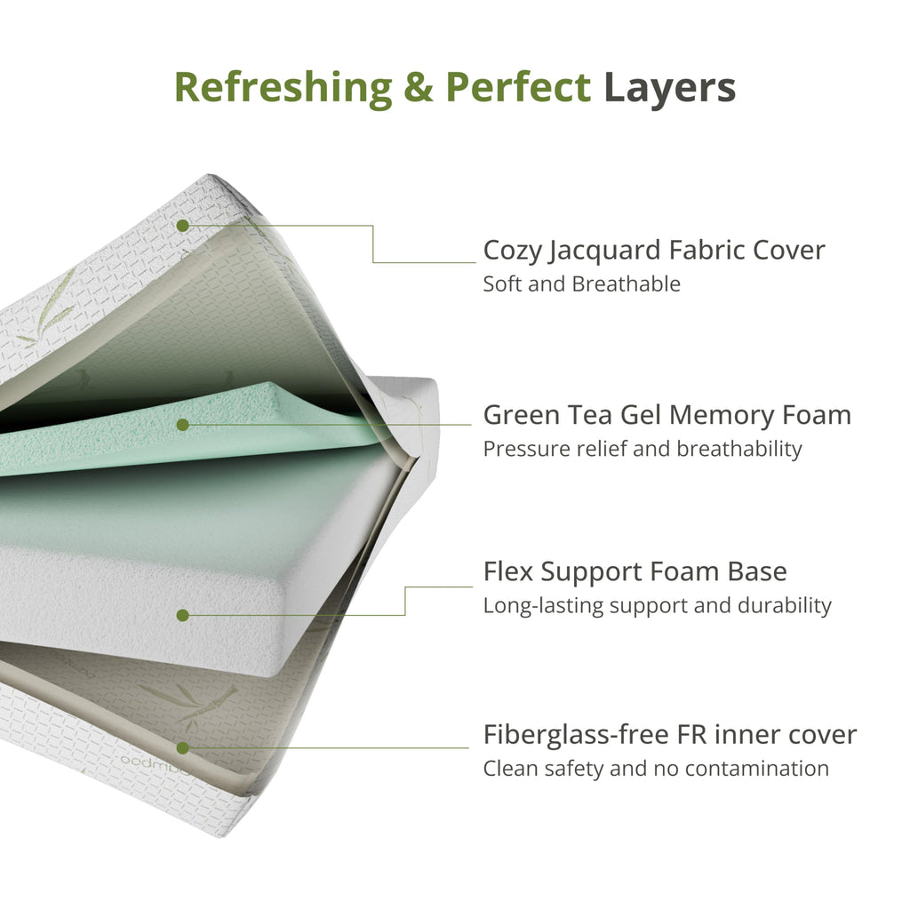 Full Size 8 Inch Medium Firm Memory Foam Mattress V181214