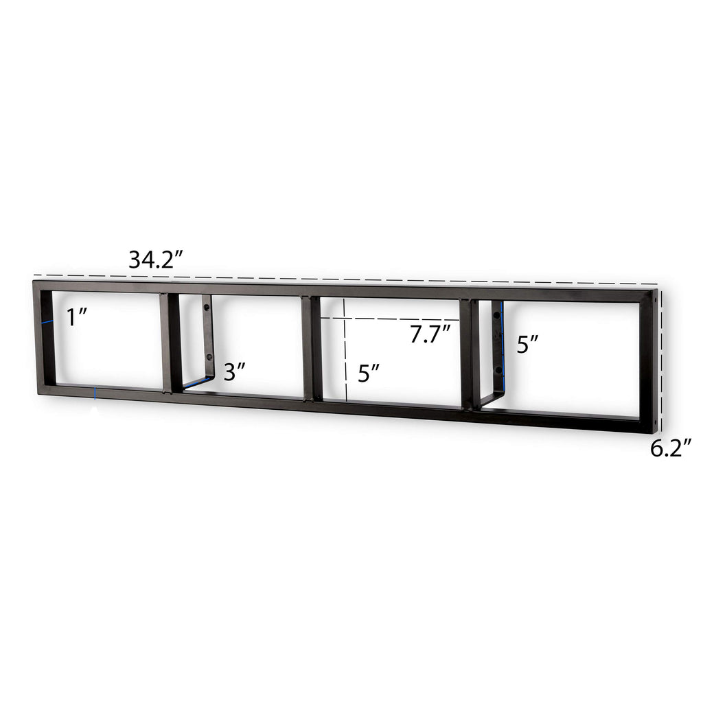 Black 34 Inch Floating Shelves Set of 3 E28942