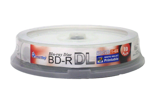 100 Pack White Inkjet Printable 50gb Blu-ray T2631