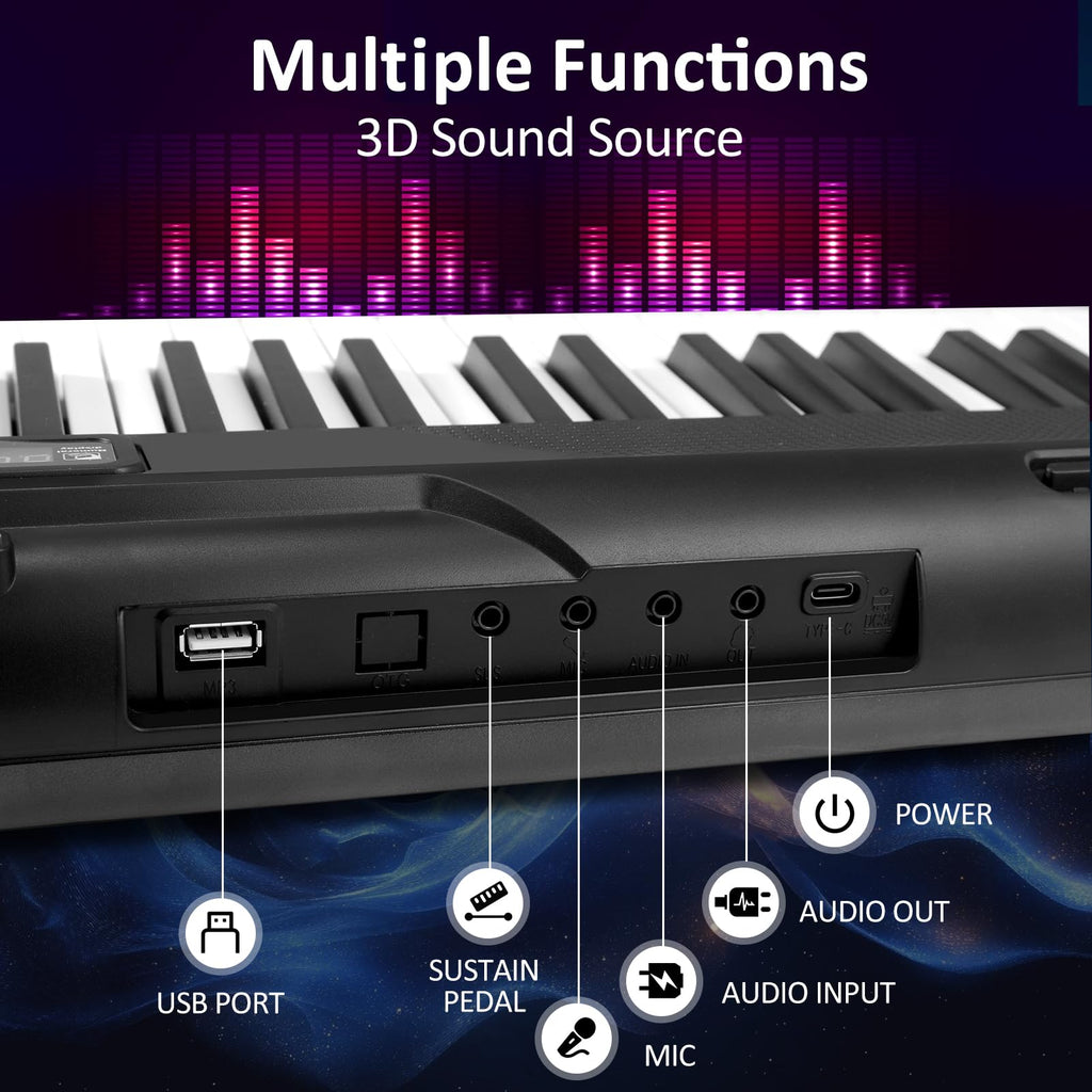 88 Key Semi Weighted Digital Piano with Sustain Pedal P719886