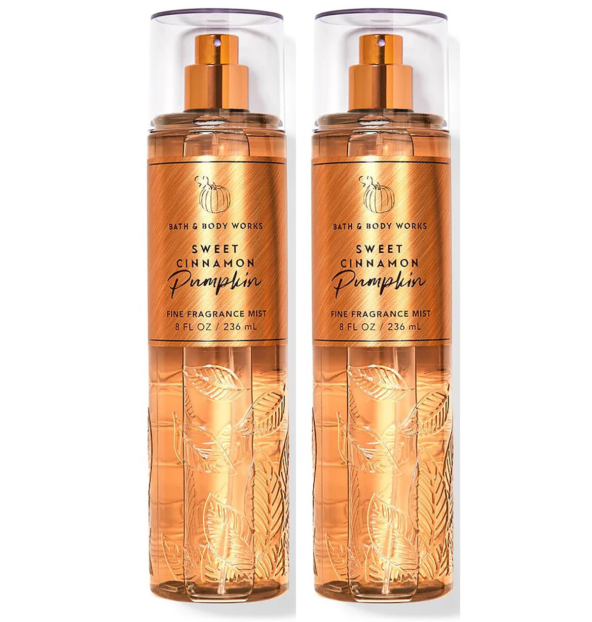 Sweet Cinnamon Pumpkin Fine Fragrance Body Mist 8 oz Set of 2 X407366