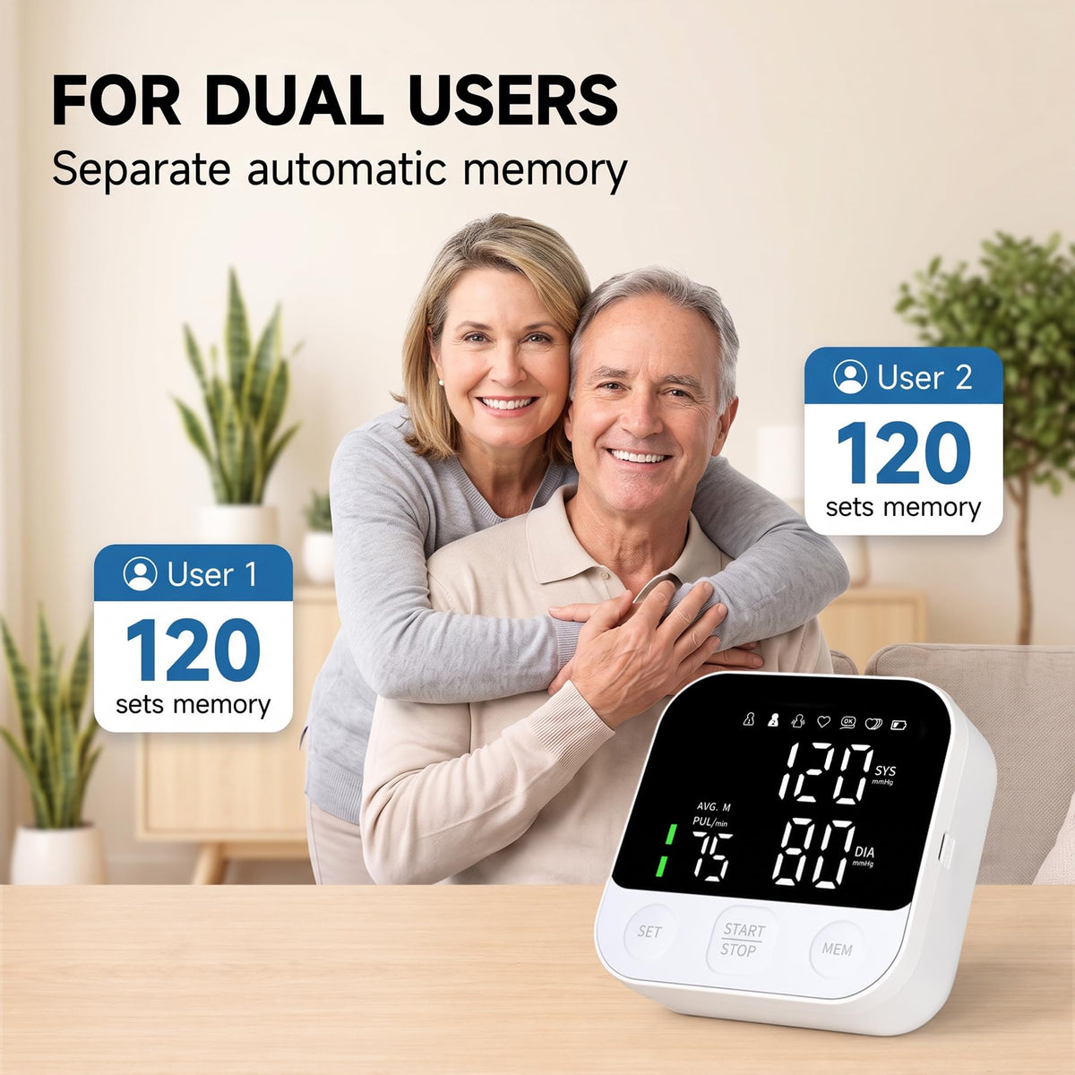 Blood Pressure Monitor Upper Arm Cuff with Storage Bag G548995