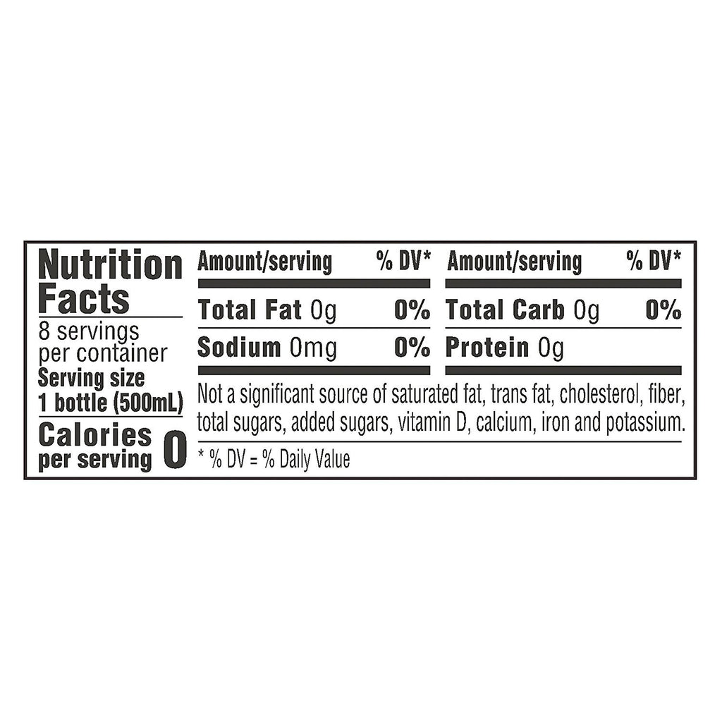 Sparkling Spring Water Raspberry Lime 16.9 Ounce Pack of 8 W143