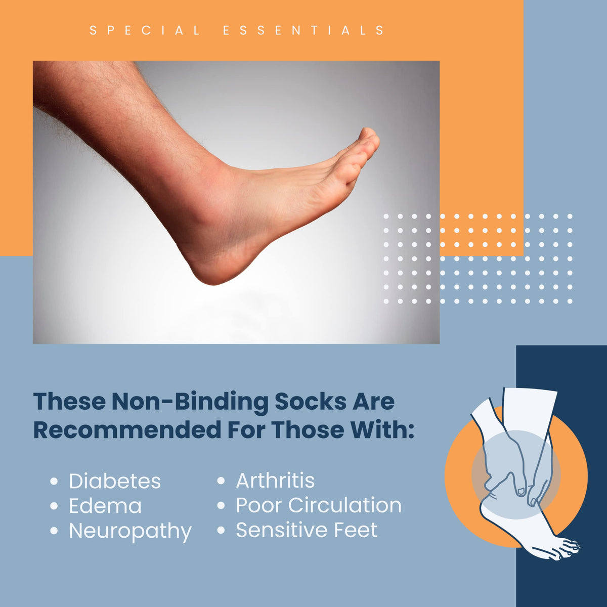 Women's Diabetic Ankle Socks, 6 Pairs, Non-Binding U7598