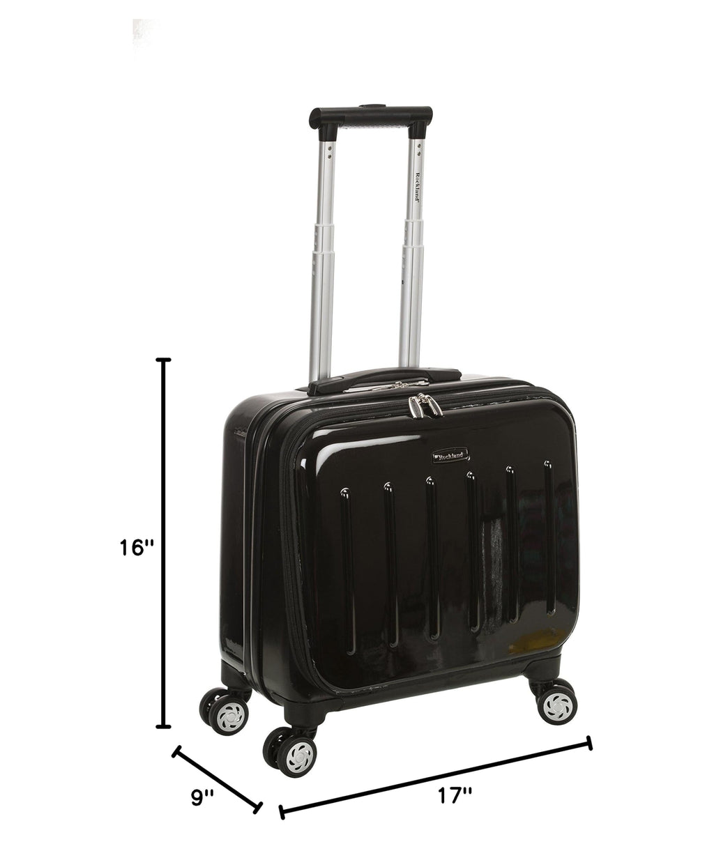 Hardside Rolling Computer Case, Carry-On, Black H34276