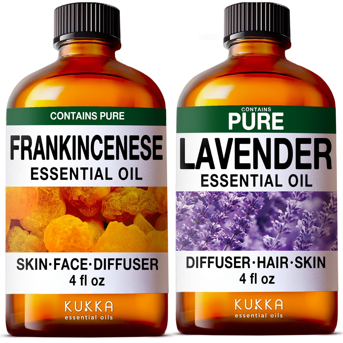 Lavender Frankincense Essential Oil Set 2x4 fl oz R8161