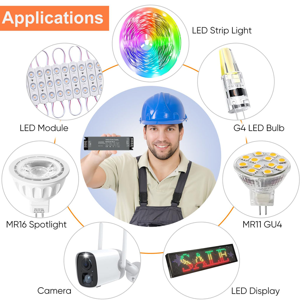 12V 200W LED Power Supply 16.6A X163210