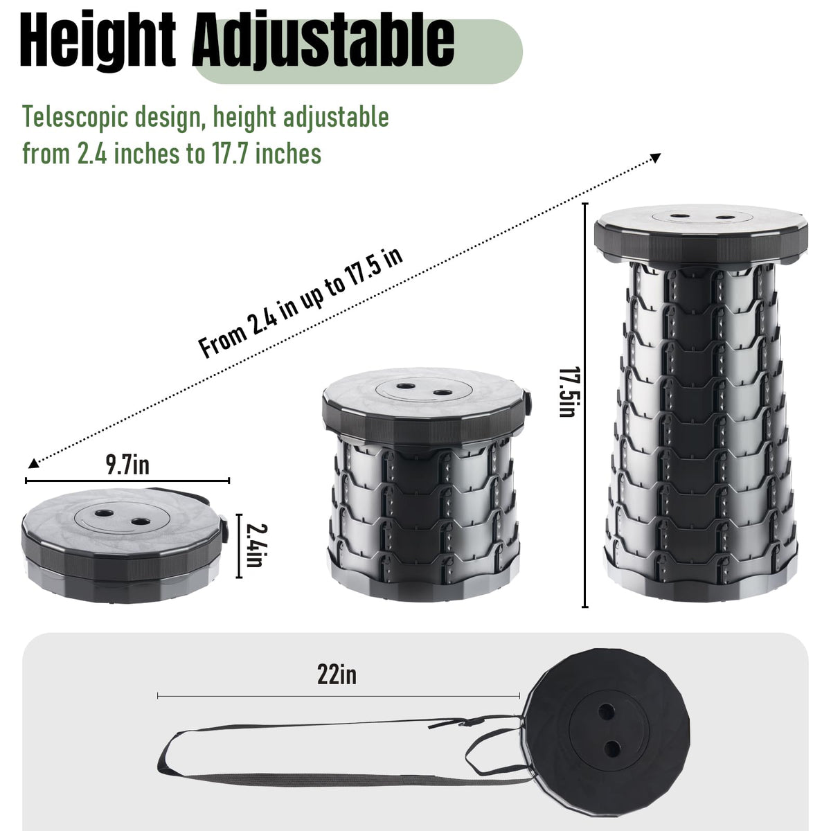Collapsible Stool 2 Pack Z4184