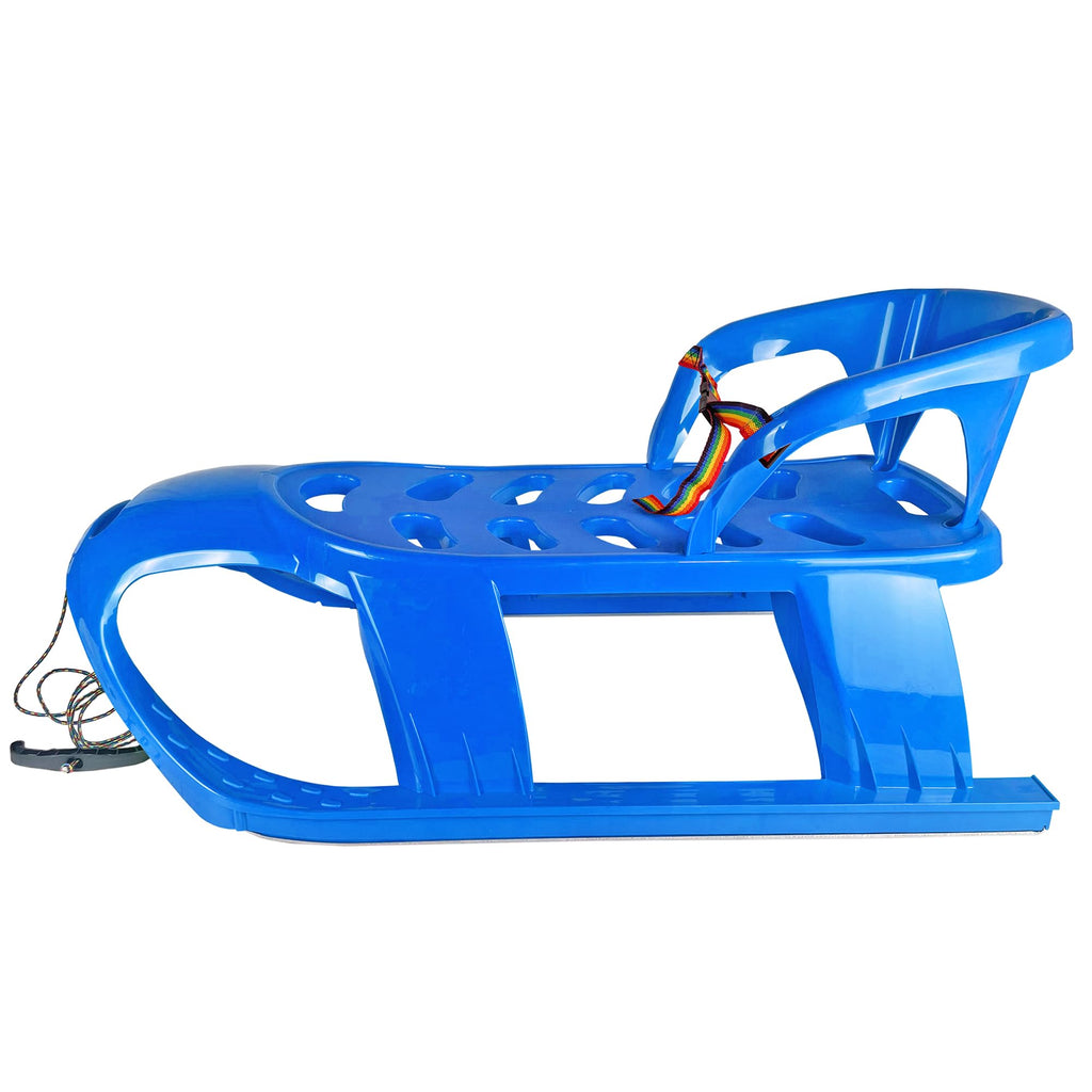 Snow Sled with Pull Rope, Backrest and Safety Belt G8980