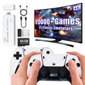 Wireless Retro Gaming Console Game Stick with 4K HDMI Output and 2 Wireless Controllers D42877