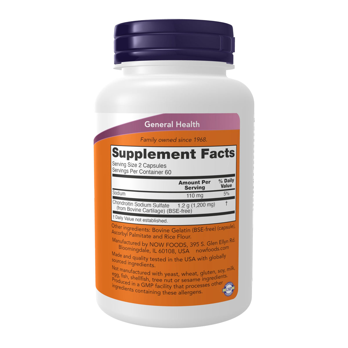 Chondroitin Sulfate 600 mg 120 Caps K9924