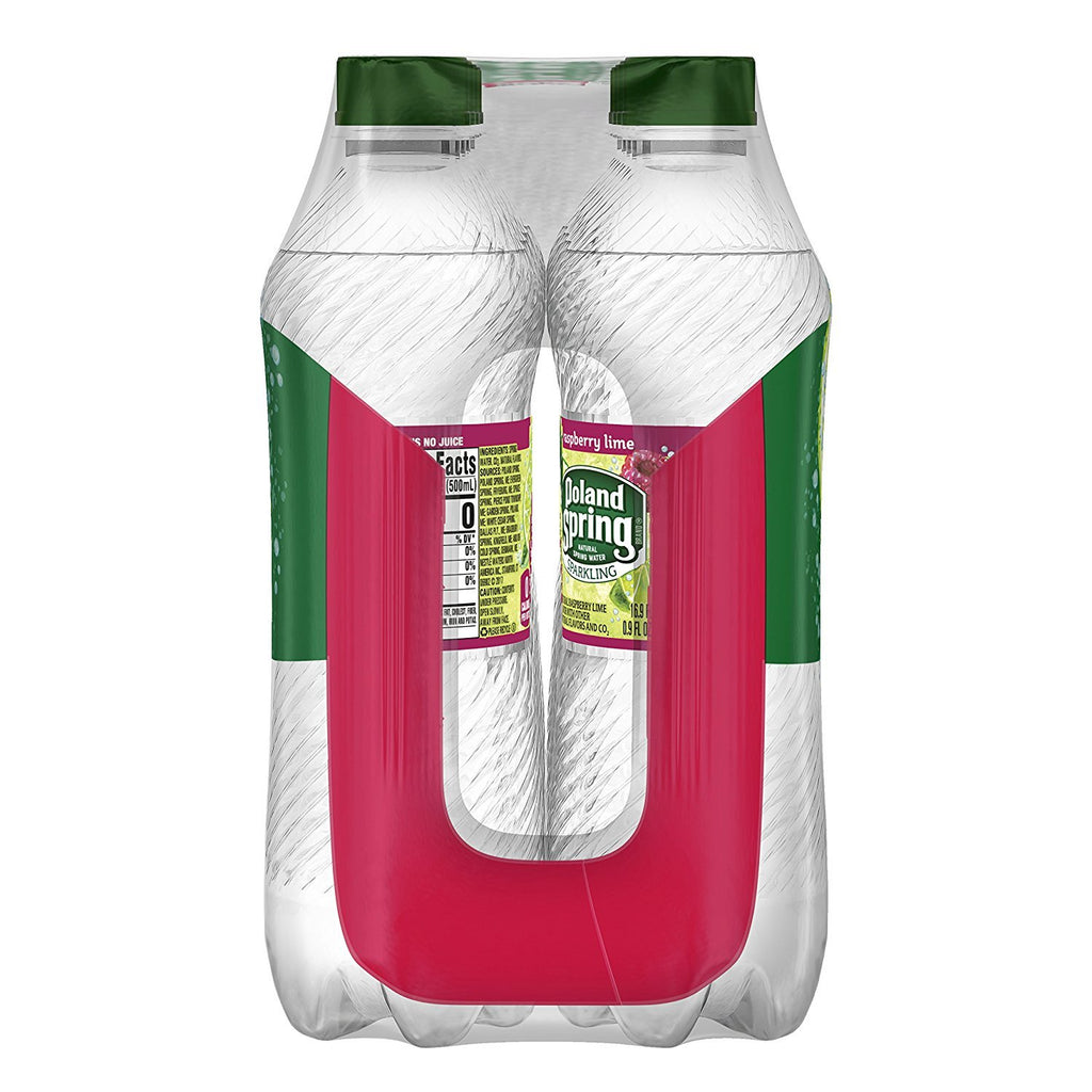 Sparkling Spring Water Raspberry Lime 16.9 Ounce Pack of 8 W143