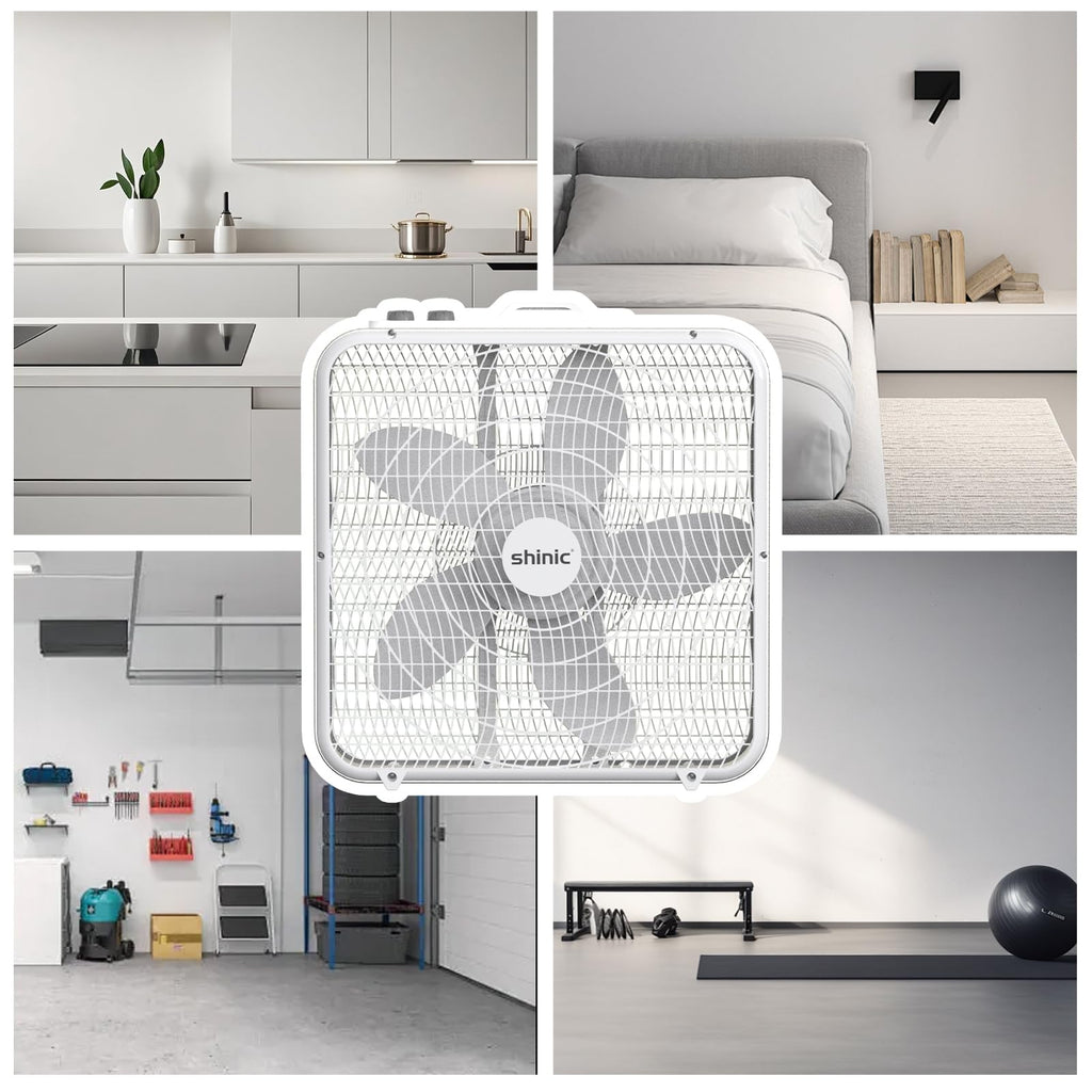 20" Box Fan with Thermostat H9285