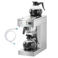 12-Cup Commercial Drip Coffee Maker with 2 Glass Carafes and 2 Warmers G6859