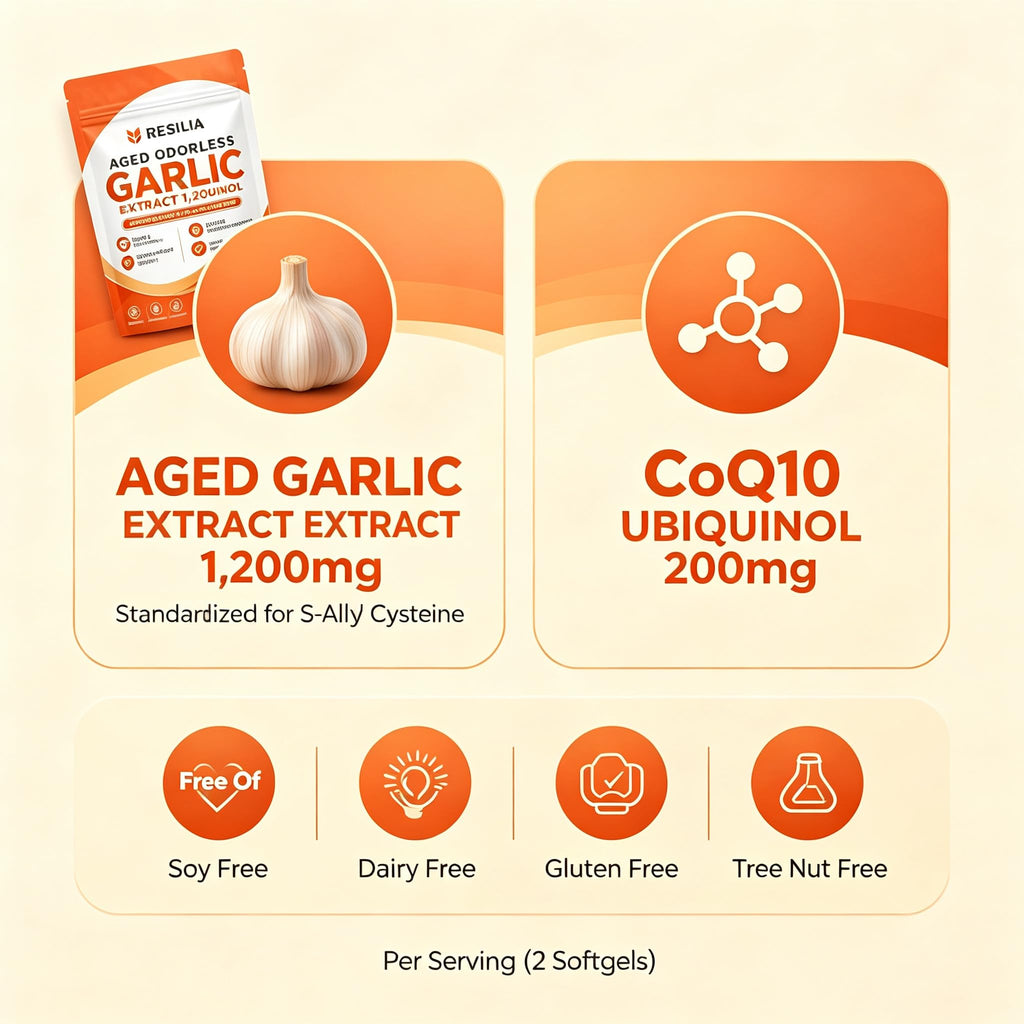 Aged Garlic Supplement 180 Softgels 1200mg L382