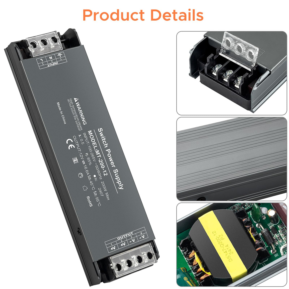 12V 200W LED Power Supply 16.6A X163210