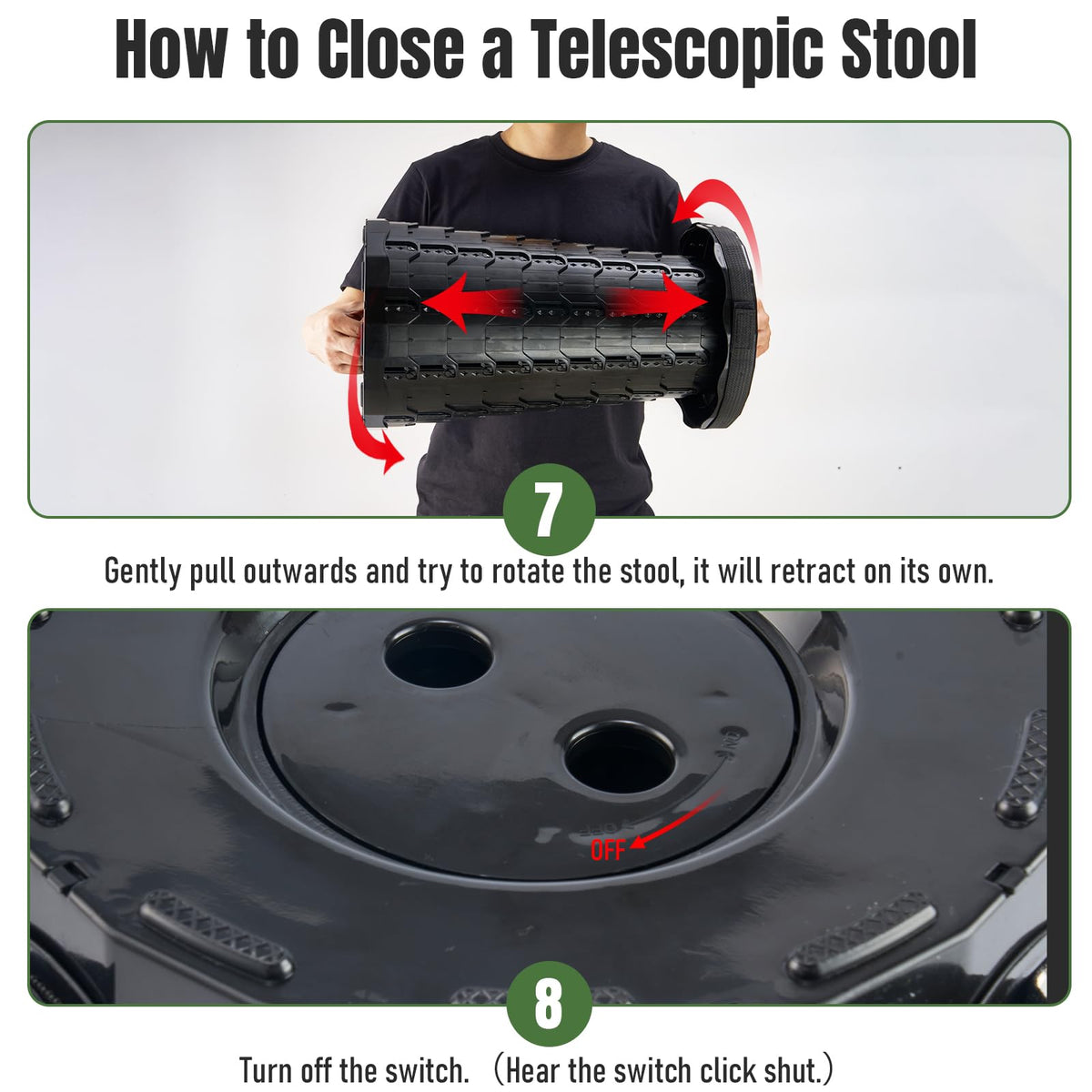 Collapsible Stool 2 Pack Z4184