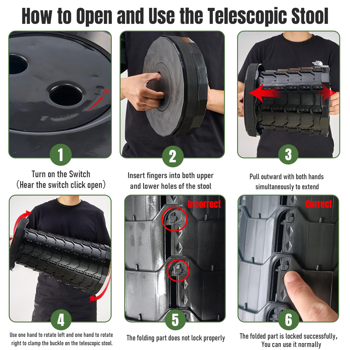 Collapsible Stool 2 Pack Z4184
