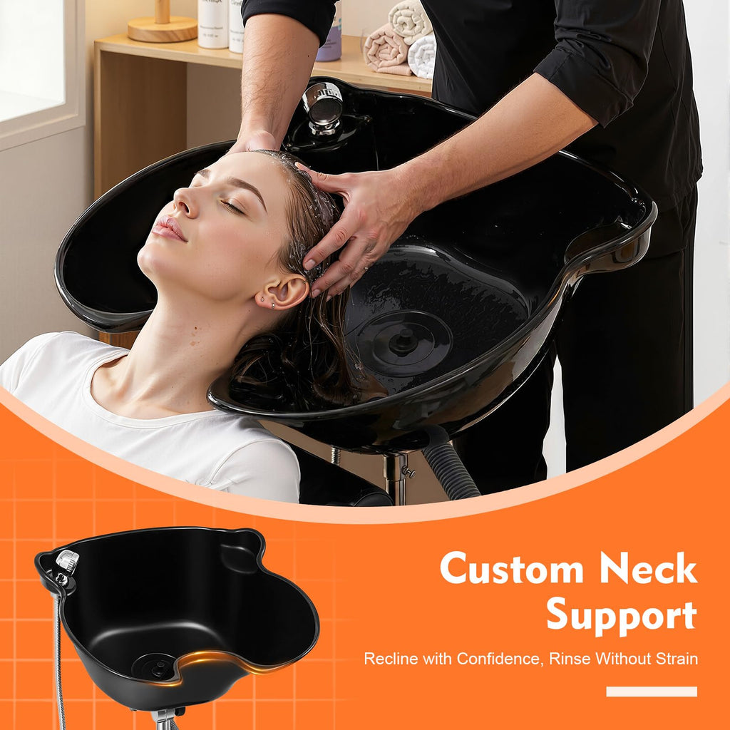 Portable Height Adjustable Shampoo Bowl with Electric Pump J4195