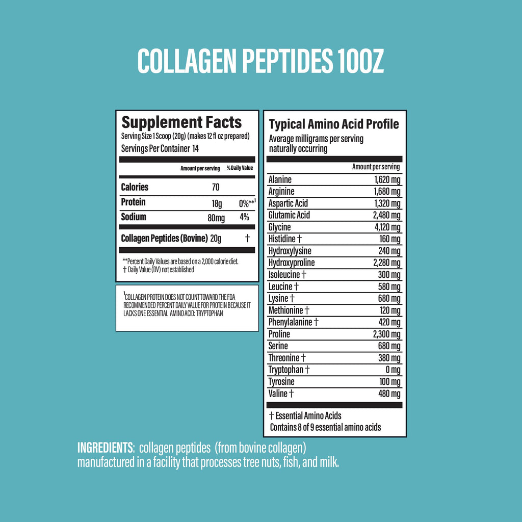 Unflavored Collagen Peptides Powder 10oz M406407