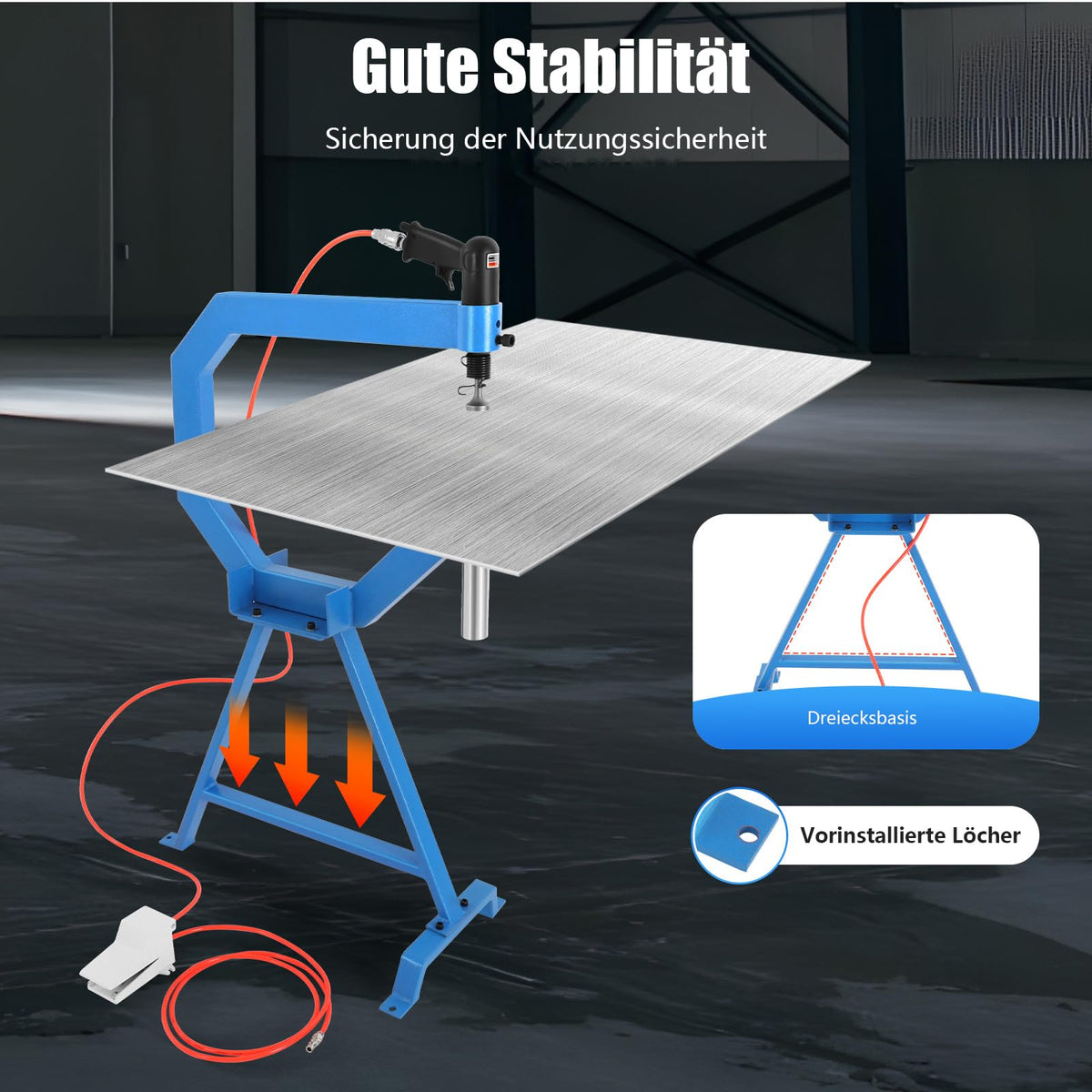 Pneumatic Planishing Hammer & Metal Shrinker Stretcher Kit H612