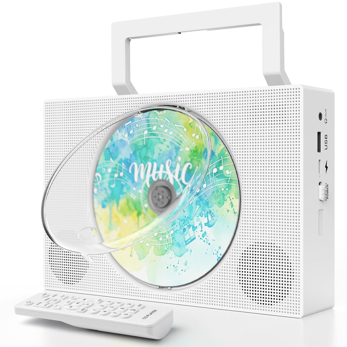 Portable CD Player with Bluetooth & Speakers Q776
