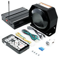 200W 12V 20 Tone Emergency Siren PA System with Wireless Remote and Microphone L6068