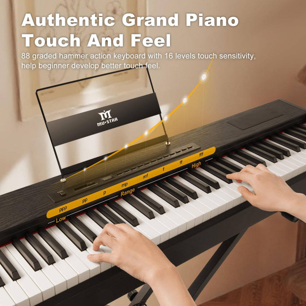 88 Keys Full Weighted Hammer Action Digital Piano X223