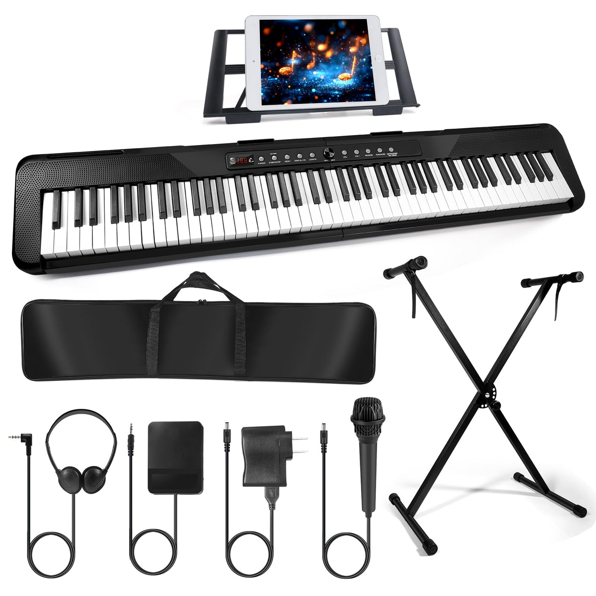 88 Key Semi Weighted Digital Piano with Sustain Pedal P719886