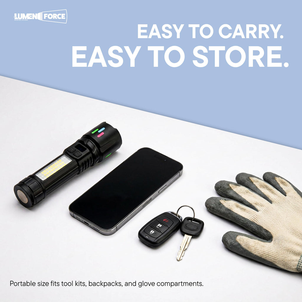 Magnetic Rechargeable Flashlight 1000 Lumen USB-C D9140