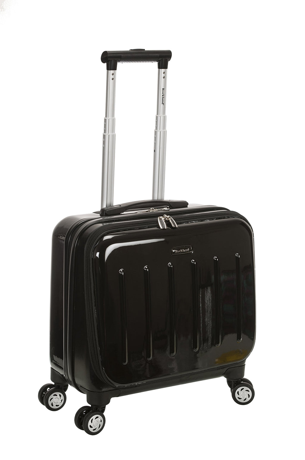 Hardside Rolling Computer Case, Carry-On, Black H34276