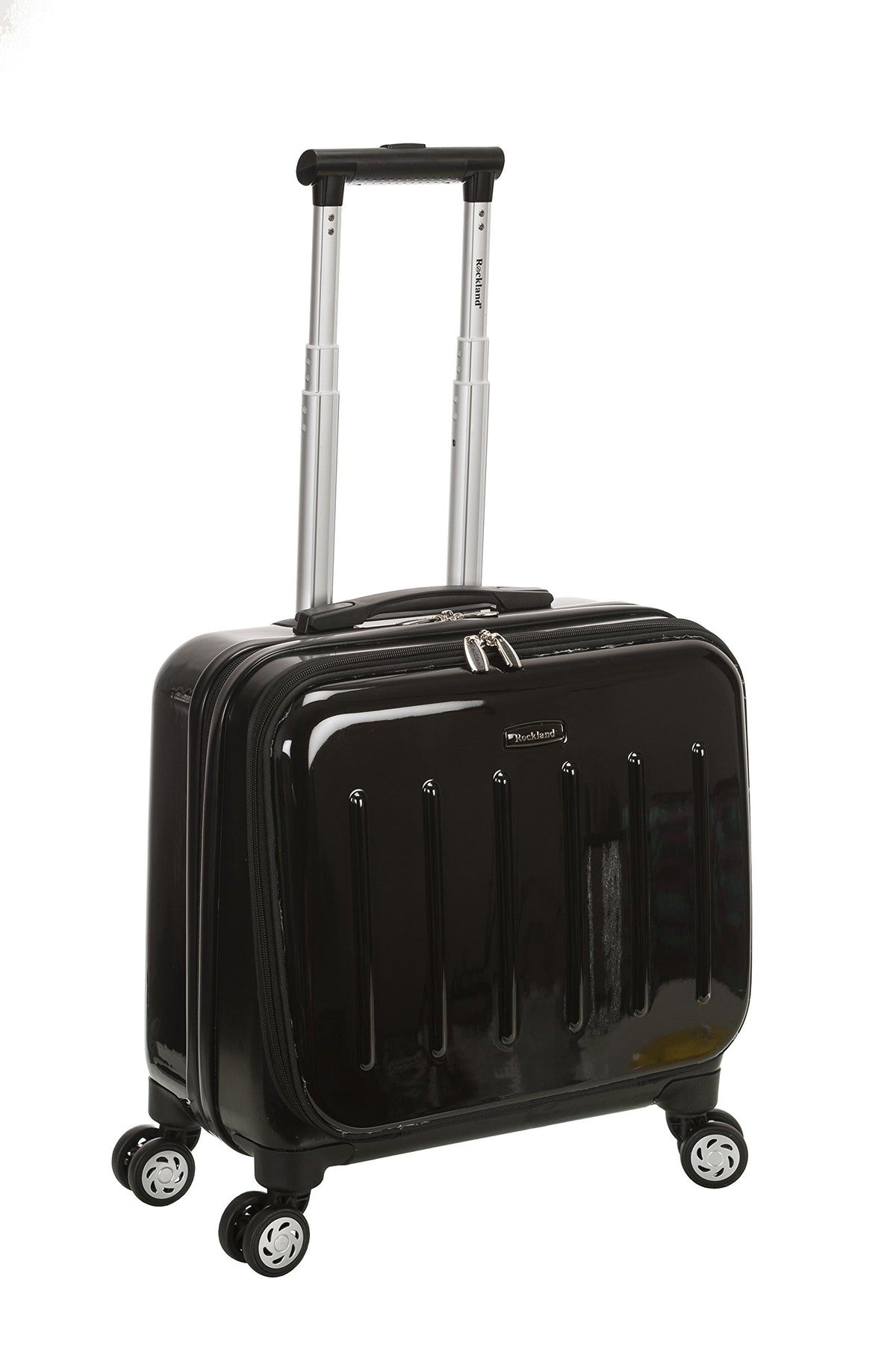 Hardside Rolling Computer Case, Carry-On, Black H34276
