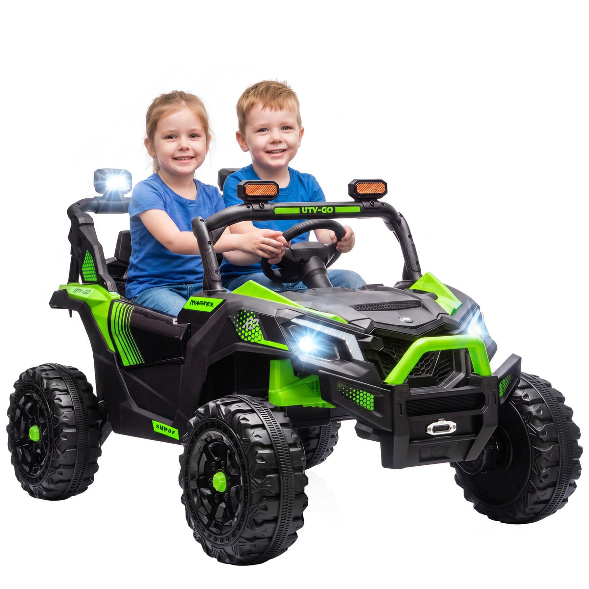 24V 2 Seater Ride On Truck Car Green B9358