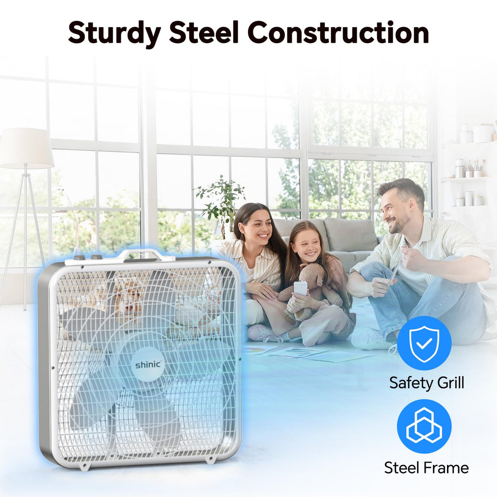 20" Box Fan with Thermostat H9285